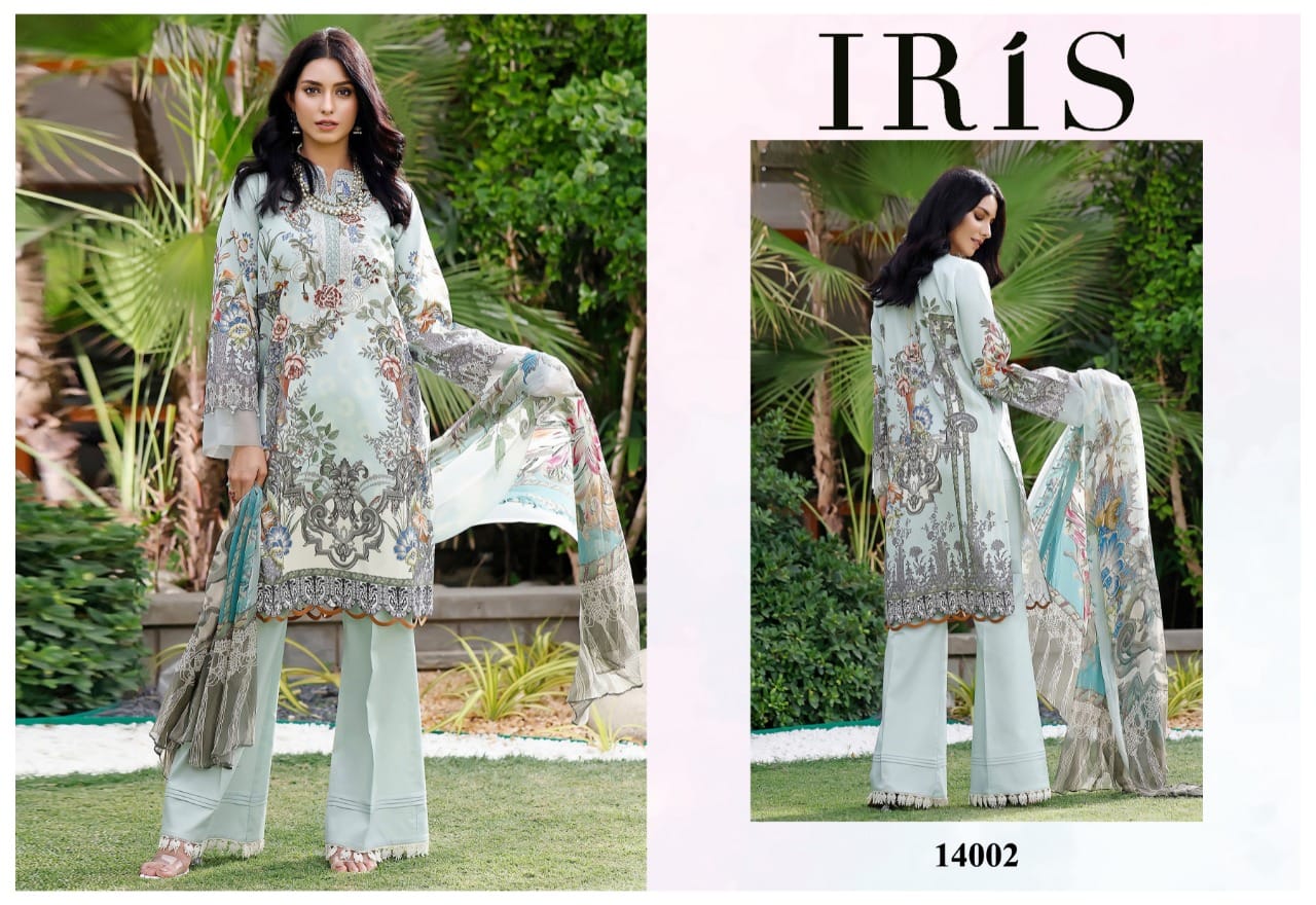 Iris 14 Ready Made Ethnic Wear Cotton Karachi Latest Dress Collection